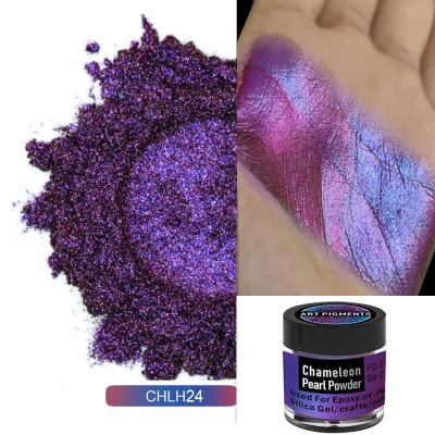 Pearl Pigment Powder 5g Multicolor Kit for DIY Resin Casting Nail Art Handmade Soap High Vibrancy Long-Lasting Shine