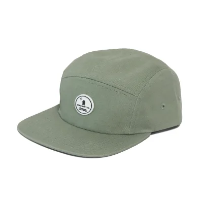 New Light Fabric Unstructured Running Cap Manufacturer Wholesale Rubber Patch logo Men's 5 Panel Outdoor Sports Surf Camping Hat