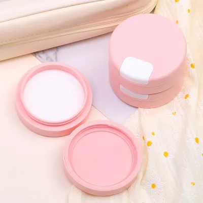 Custom 1Oz 30Ml Pink Round Refillable Empty Pp Cosmetic Cream Jars Container Plastic Cosmetics Jars With Lids for Travel Tour
