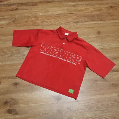 High Quality Custom Embroider logo Men's Fit Windbreaker Polyester Nylon Short Sleeve Polo t Shirts Men