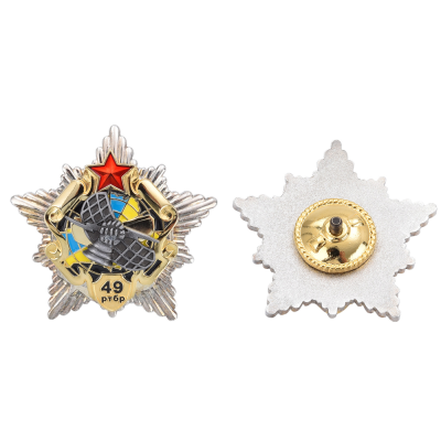Custom Printing Metal Logo 3D Lapel Pin Badge Metal Commemorative Award Badge