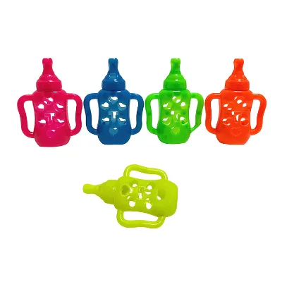 Cheap Wholesale Plastic Small Toy Whistle Mini Baby Bottle Toy Feeding Bottle Whistle Cute Loud Noise Maker Mini Toys for Kids
