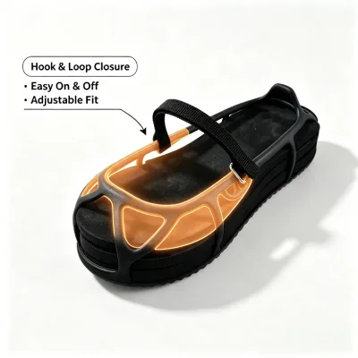 Factory Direct Flat Shoe Balancer Adjustable Hook & Loop for Post Surgery Cast Shoe Uneven Gait Correction Shoe Balancer