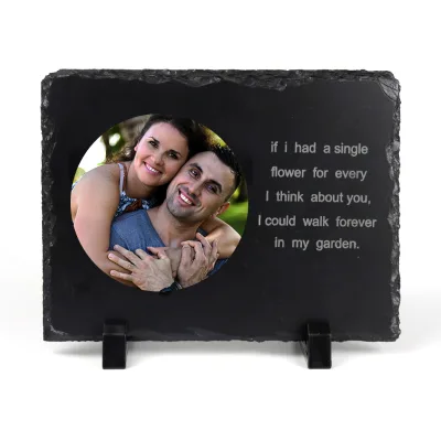 Wholesale Custom Sublimation Printing Laser Engraving Engrave Material Engrave Material Slate Frame Photo Slate