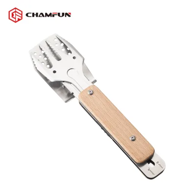 HOT SALE 4 in 1 Novelty Design Detachable BBQ Multi Tool Grill Tool with Fork Spatula Tong Bottle Opener
