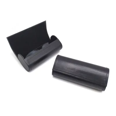 Brand Packaging Round Shape PU Leather Sunglasses Case Eyeglasses Cases & Bags