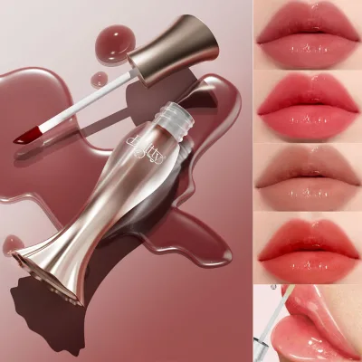 Women's Natural Instant Vegan Makeup Flavored Tinted Private Label Lip Plumper Lip Enhanvement Gloss Waterproof Wholesale