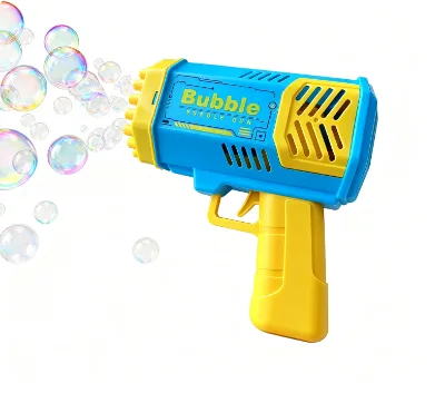 Kids Outdoor Electric Bubble Toy Bubbles Blower Maker Bubbles Rocket Launcher  Bubble Machine Perfect Toys