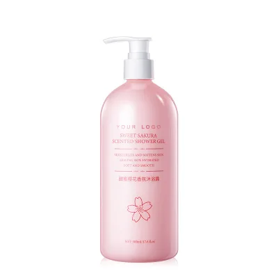 2023 Factory Cheap Beauty Silky Cherry Blossom Shower Gel in Stock Perfumed Lightening Body Wash
