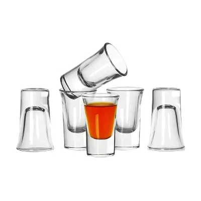 Manufacturer of 1oz Heavy Base Shot Glasses Wholesale Bullet Shot Glass Free Samples Premium Quality