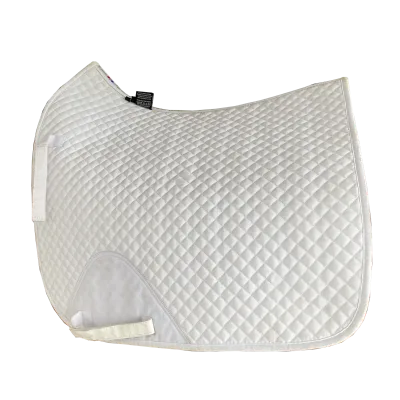 Luxury White All-Purpose Saddle Pad - Natural Dressage for Maximum Comfort, Moisture Wicking & Shock Absorption