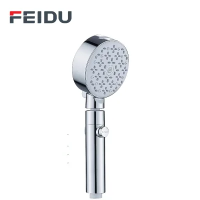 FEIDU High-Pressure Shower Head Diverter Water Filter Chrome Finish Easy Installation ABS Material for Bathroom Faucet Spout