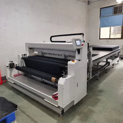 Full-automatic zebra shade automatic cutting machine with automatic feeding