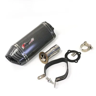 Pot Chapelmen Moto Cafe Racer Exhaust Galvanized Steel Motorcycle Exhaust Muffler Fits for R1 Yamaha 2016