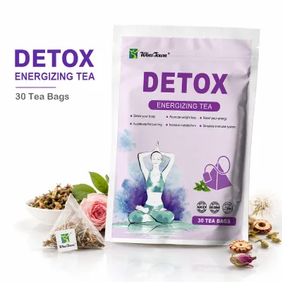 Hot Selling Detox Energizing Tea 30 Tea Bags Herbal Weight Loss Products Flat Belly Tea Daily Metabolism Support Wholesale