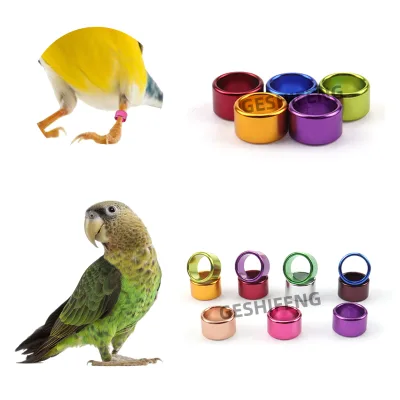 7mm 8mm Pigeon Rings Aluminum Blank Pigeon Leg Rings Identification Race Training Bird Foot Rings