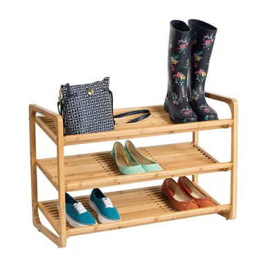 Simple Multi-layer Bamboo Shoe Rack Storage Rack, Small Narrow Storage Dust-proof Shoe Changing Rack