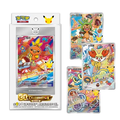 Wholesale New Rare Original First Partner 30th Anniversary Celebration Set Vol 3 PTCG Pokemoned Booster Box Case Board Games