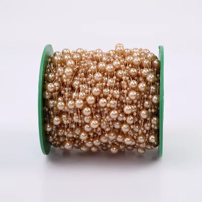 8mm+3mm Starry Beads Plastic Imitation Stringed Beads DIY Handmade Hair Accessory Supplies Colorful Beaded Chains Craft Jewelry