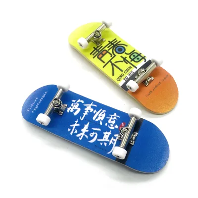 High-Quality Complete Wholesale Finger Skateboard Set with Full Graphic Print Custom for Children 30/32/34mm