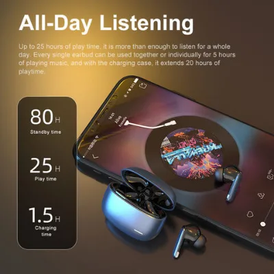 Hot Sale Tws Earbuds Gaming Wireless Earphone Anc headphone Enc Tws Bt5.3