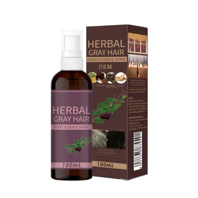 OEM Hot Sale Hair Beauty and Care Herbal Gray Hair Verse Serum Spray Serum Spray Remove Frizz Bulk