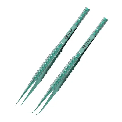 2UUL Titanium Alloy Tweezer Ultra-precision Fingerprint Fly Line Forceps for Phone Microscope BGA CPU Motherboard Chip IC Repair