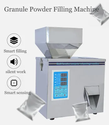 XKW-20 Semi Auto Granular Powder Coffee Flavor Container Filling Device Dispensing Unit Filler with Dosing