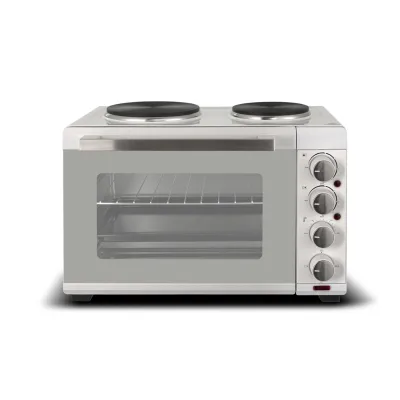 OEM ODM Good Quality Horno Electrico Electric Toaster Ovens With Single Glass Door and 30L Capacity With Burner