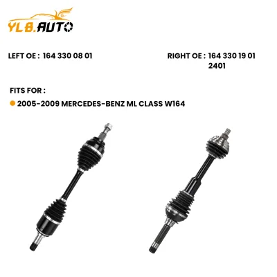 Rugged Front Drive Shaft CV Axle for Mercedes-Benz ML-Class W164 2005-2009 1643300801 1643301901