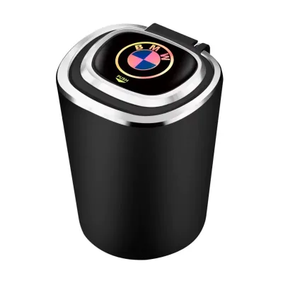 JYM-012123 Universal Car LED Ashtray With Lid Odor Isolation Auto Portable Ash Storage Cup for Wholesale