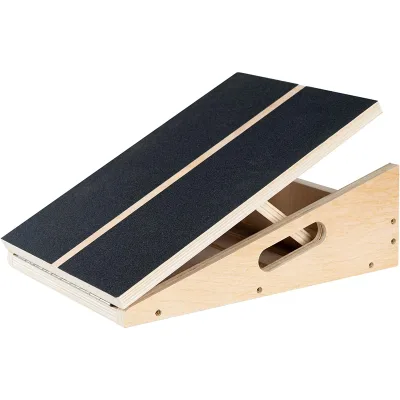 Calf Stretcher Stretch Board Adjustable Incline Board Physical Therapy Equipment Professional Wooden Slant Board for Knees Ankle