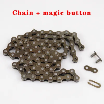 Factory Direct Sales Wholesale of High-quality BMX Stainless Steel Chains for Children's Kids Mountain Bikes in Various Models