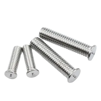 Factory Wholesale Carbon Steel Class 4.8 6.8 Inch Metric Spot Welding Stud Machine Screw Energy Storage M2 M3 M4 M5 M6 M7 M8 M9