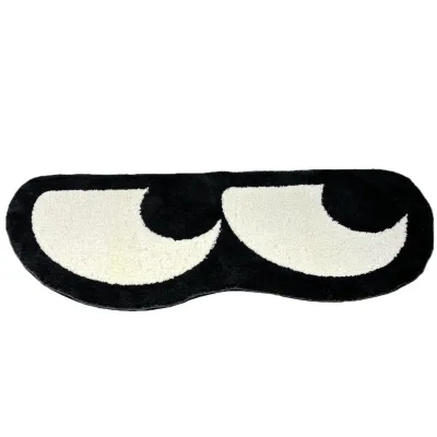 Customized Big Eye Tufted Plush Cartoon Food Area Rugs Soft Water Absorbent for Living Room