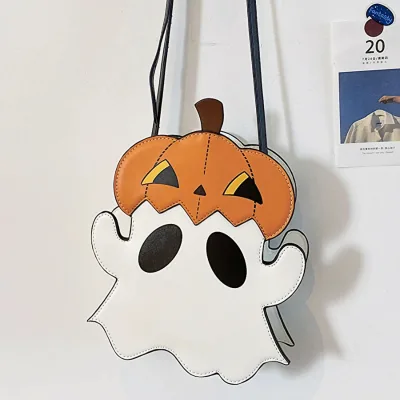 Custom Funny Pumpkin Shaped Demon Messenger Crossbody Bag for Women ITA Bags
