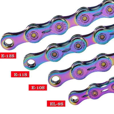 Bicycle Chain 10 Speed Mountain Bike Chain rainbow for MTB/Road Bike