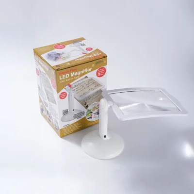 Screen Reading Inspection 360 Rotatable Hands 3X Desktop LED Magnifier