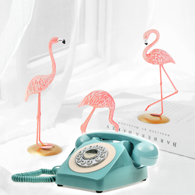 Press button desktop phone corded telephones antique telephone