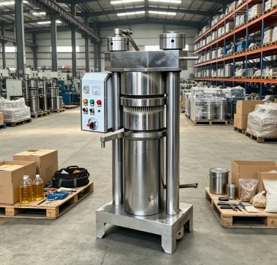 High Demand Automatic Hydraulic Oil Press Machine Quick Installation Oil Press Machinery for Small Oil Workshops