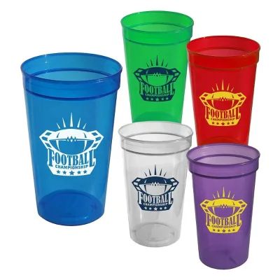 Recyclable Personalized 16 Oz. Promotion Plastic Cup Stadium Cup Beverage Cup for Promotion