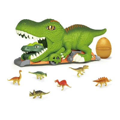 Hot Selling Sliding Toy 3D Dinosaur Tunnel Car Realistic Dinosaur Models Safe Material