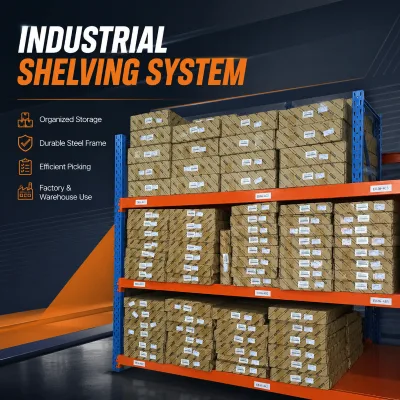 Industrial Heavy Duty Shelving Rack Metal Warehouse Storage Shelf Rack Custom Size for Boxes and Spare Partsty