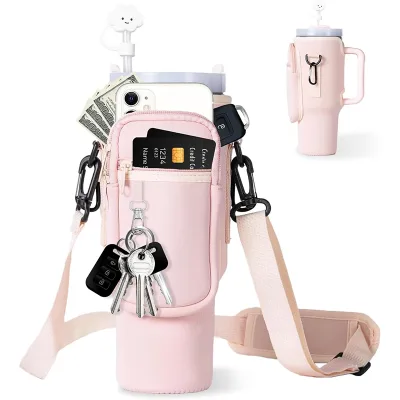 Sports Accessory Bottle Bag 40 Oz Tumbler Specific Outdoor Hiking Water Bottle Sleeve Bag