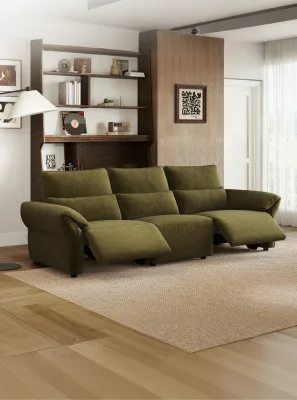 Modern Minimalist Functional Fabric Sofa, Free-standing Chenille Sofa