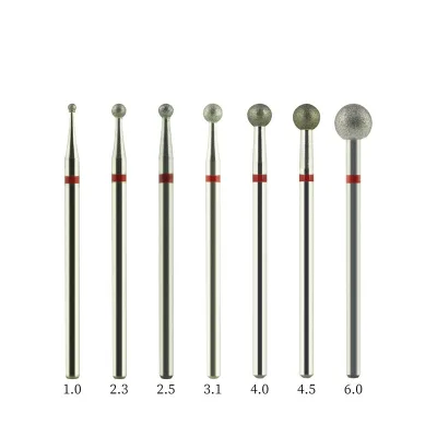 1-6mm Ball Shape Nail Drill Bits-diamond Carbide Nail Drill Bit for Removing the Gel of Acrylic Nails Tips