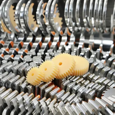 OEM New 2M 12-50 T Nylon Gears Transmission Cylindrical Gear Rack with Steel and POM Materials Plastic Material