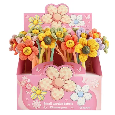 High-quality Flower-shaped Black Gel Pen Creative Student Stationery