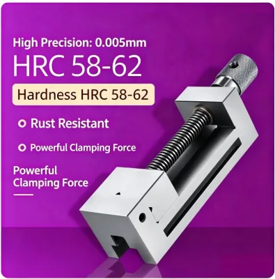 QGG Precision Tool Maker Vise 0.005mm High Accuracy Alloy Steel CNC Grinding EDM Wire Cut Milling Machine Clamping Vice