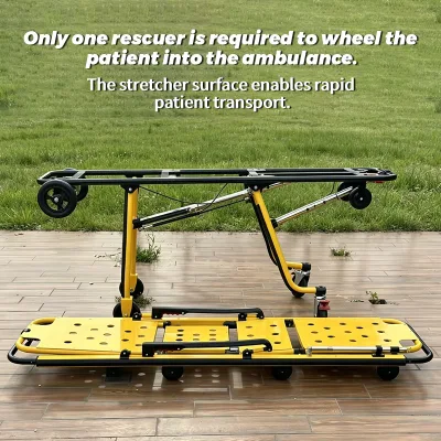 Medical Folding Stretcher ,Ambulance Patient Transport Stretchers,Ambulance Stretchers Emergency Trolley Ambulance Bed Stretcher